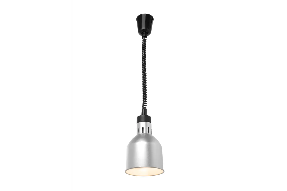 Lampa do podgrzewania potraw wisząca, cylindryczna, srebrny, 230V/250W, ⌀175x250mm HENDI 273883