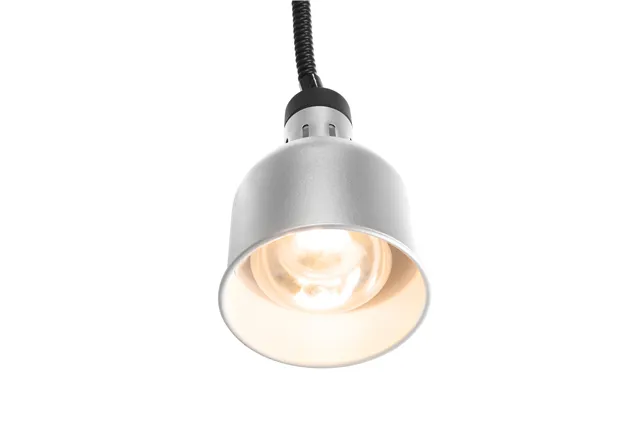 Lampa do podgrzewania potraw wisząca, cylindryczna, srebrny, 230V/250W, ⌀175x250mm HENDI 273883