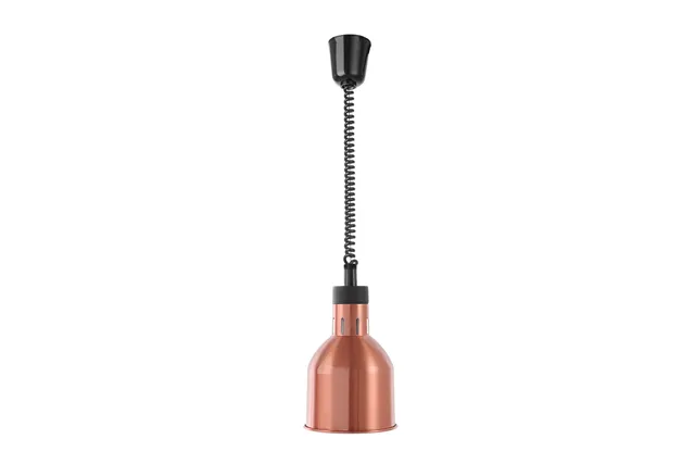 Lampa do podgrzewania potraw wisząca, cylindryczna, miedziany, 230V/250W, ⌀175x250mm HENDI 273890