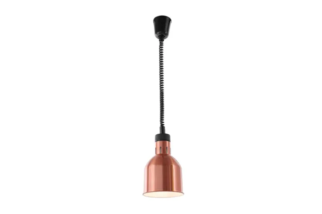 Lampa do podgrzewania potraw wisząca, cylindryczna, miedziany, 230V/250W, ⌀175x250mm HENDI 273890