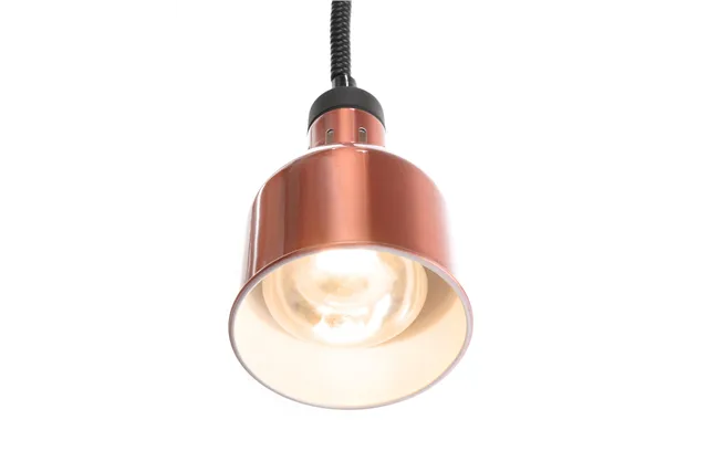 Lampa do podgrzewania potraw wisząca, cylindryczna, miedziany, 230V/250W, ⌀175x250mm HENDI 273890