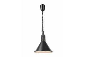 Lampa do podgrzewania potraw wisząca, stożkowa, czarny, 230V/250W, ⌀275x250mm HENDI 273845