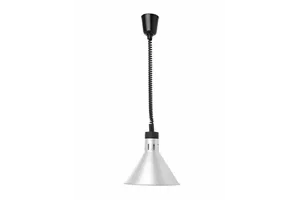 Lampa do podgrzewania potraw wisząca, stożkowa, srebrny, 230V/250W, ⌀275x250mm HENDI 273869