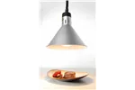 Lampa do podgrzewania potraw wisząca, stożkowa, srebrny, 230V/250W, ⌀275x250mm HENDI 273869