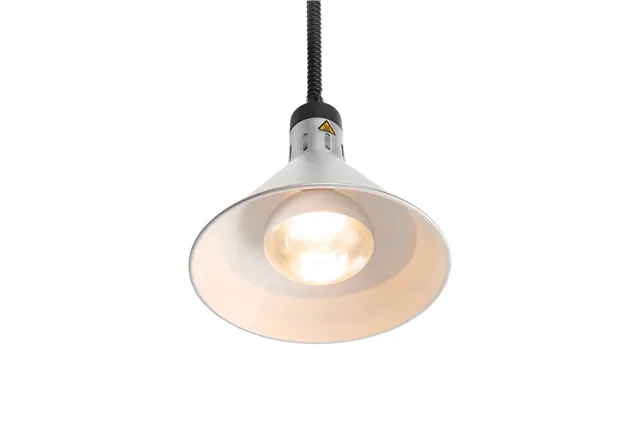 Lampa do podgrzewania potraw wisząca, stożkowa, srebrny, 230V/250W, ⌀275x250mm HENDI 273869