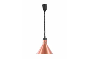 Lampa do podgrzewania potraw wisząca, stożkowa, miedziany, 230V/250W, ⌀275x250mm HENDI 273876