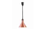 Lampa do podgrzewania potraw wisząca, stożkowa, miedziany, 230V/250W, ⌀275x250mm HENDI 273876