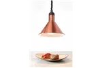 Lampa do podgrzewania potraw wisząca, stożkowa, miedziany, 230V/250W, ⌀275x250mm HENDI 273876