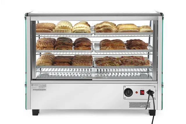 Witryna grzewcza nastawna, 160 litrów, 230V/1500W, 885x570x680mm HENDI 233733