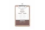 Podkładka pod kartę menu, 125x180mm HENDI 664179