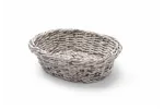 Koszyk owalny, jasnoszary, 250x190x65mm HENDI 426616