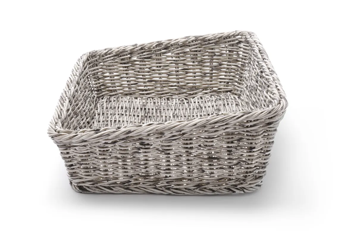 Kosz skośny prostokątny, jasnoszary, 400x300x120mm HENDI 426661