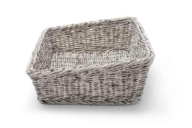 Kosz skośny prostokątny, jasnoszary, 400x300x120mm HENDI 426661