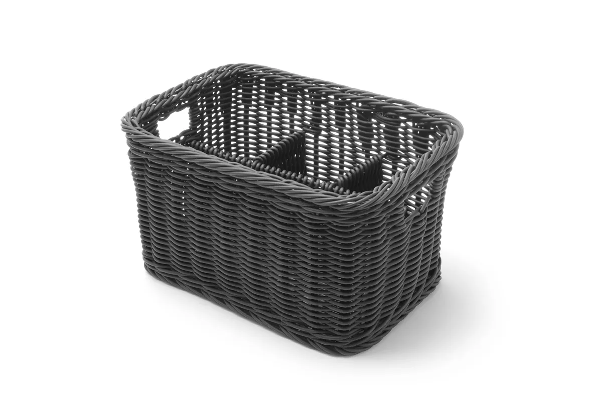 Koszyk na sztućce, czarny, 260x180x150mm HENDI 426074