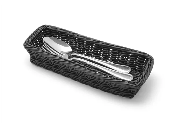 Koszyk na sztućce, czarny, 270x100x45mm HENDI 426098