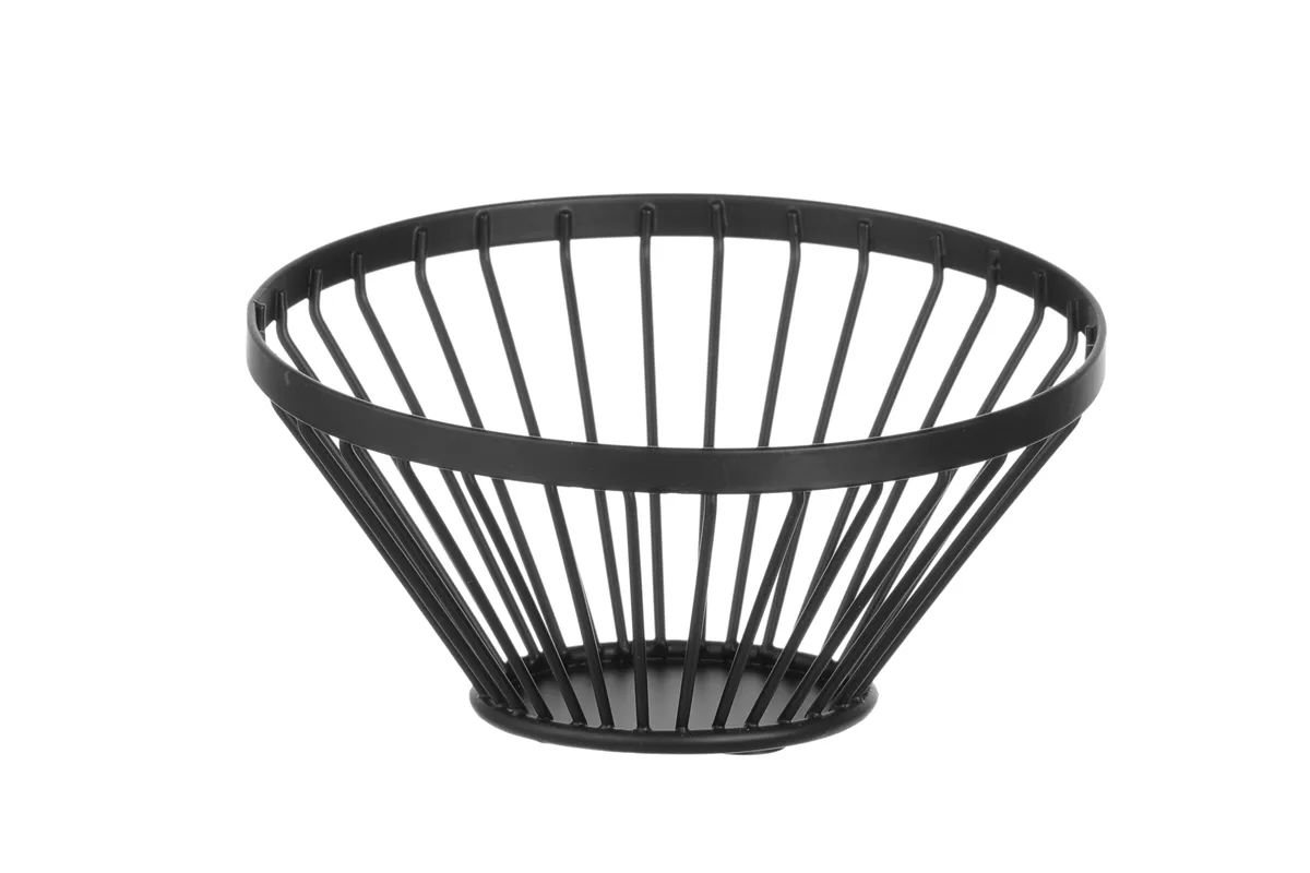 Koszyk do owoców czarny, ⌀150x80mm HENDI 427095