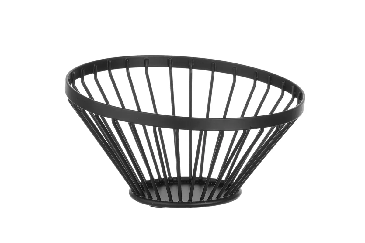 Koszyk do owoców czarny, ⌀150x80mm HENDI 427095