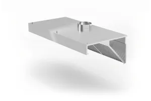 Okap przyścienny, skośny, Profi Line, z oświetleniem LED, 1200x700x450mm HENDI 229316