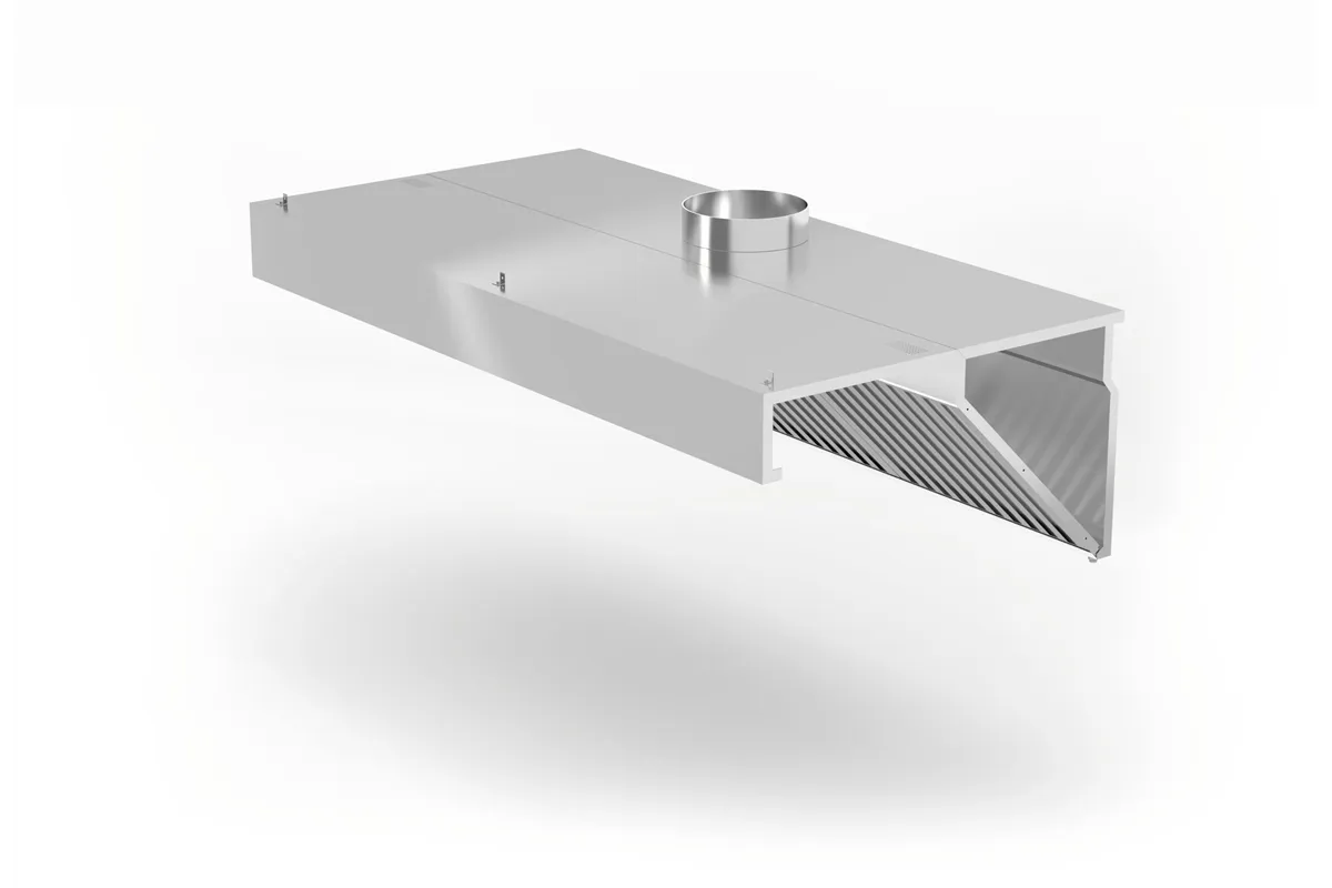 Okap przyścienny, skośny, Profi Line, z oświetleniem LED, 1200x700x450mm HENDI 229316