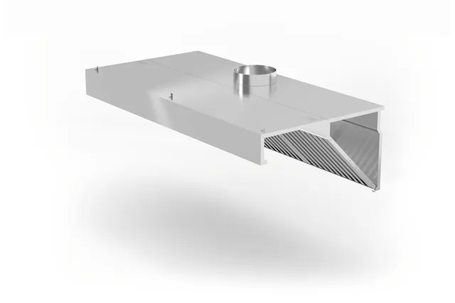 Okap przyścienny, skośny, Profi Line, z oświetleniem LED, 1200x700x450mm HENDI 229316