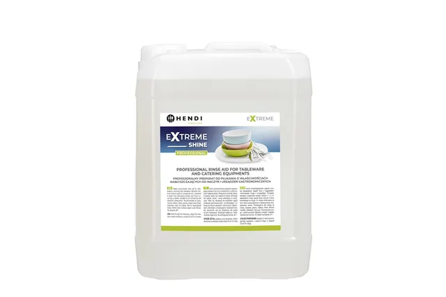 Extreme Shine Profesjonalny preparat do płukania nabłyszczając do naczyń i urządzeń gastronomicznych 10 l HENDI 975015