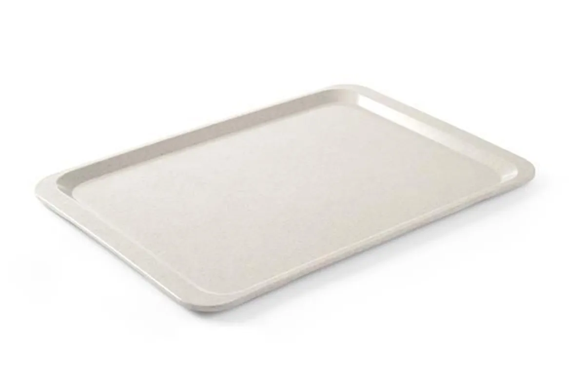 Taca poliestrowa do restauracji samoobsługowych, GN 1/1, granitowy, 530x325mm, Prostokątny AmerBox 876619