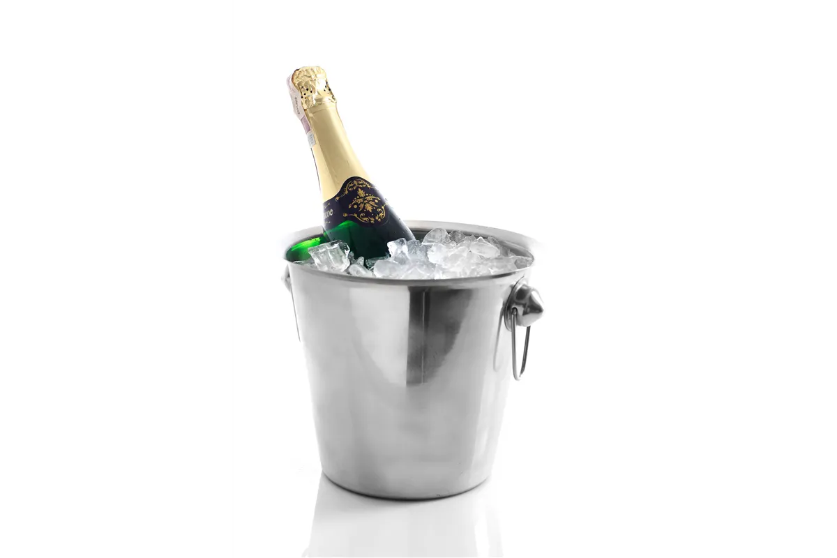 Wiadro do szampana, 3,3L, srebrny, ⌀220x190mm BarUp 593202