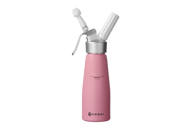 Syfon do bitej śmietany, 0,5L, Pastelowy różowy, ⌀80x260mm HENDI 975886