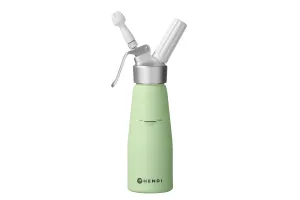 Syfon do bitej śmietany, 0,5L, Pistacjowy, ⌀80x260mm HENDI 975879