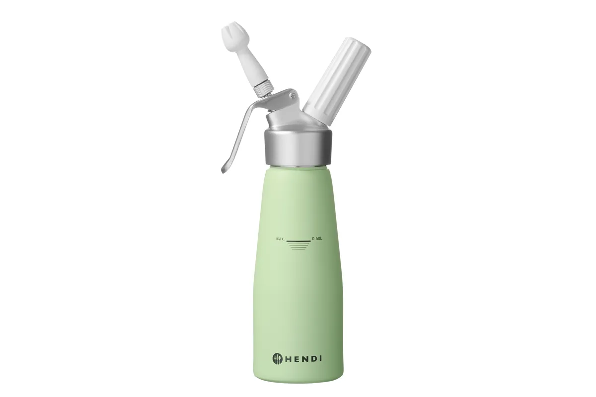 Syfon do bitej śmietany, 0,5L, Pistacjowy, ⌀80x260mm HENDI 975879