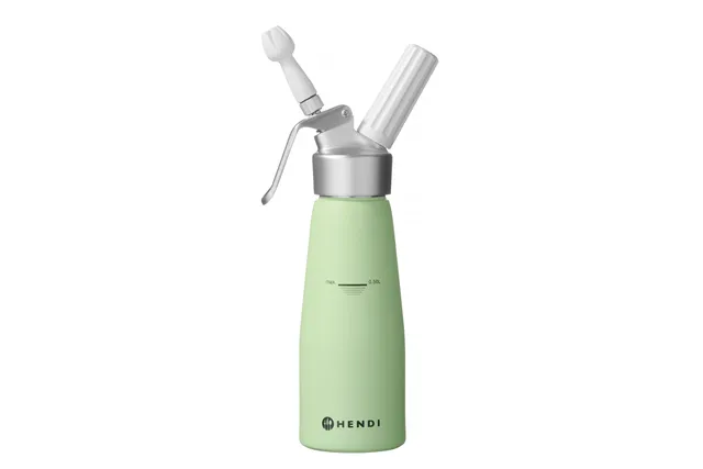 Syfon do bitej śmietany, 0,5L, Pistacjowy, ⌀80x260mm HENDI 975879