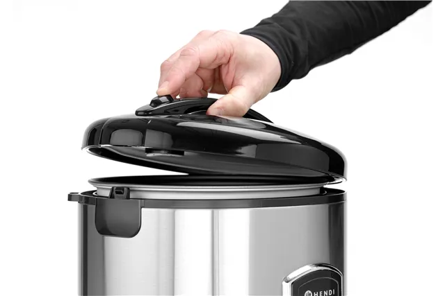 Urządzenie do gotowania ryżu i kaszy z funkcją gotowania na parze, 1,8 l, Profi Line, 1,8L, 230V/700W, ⌀280x285mm HENDI 240410