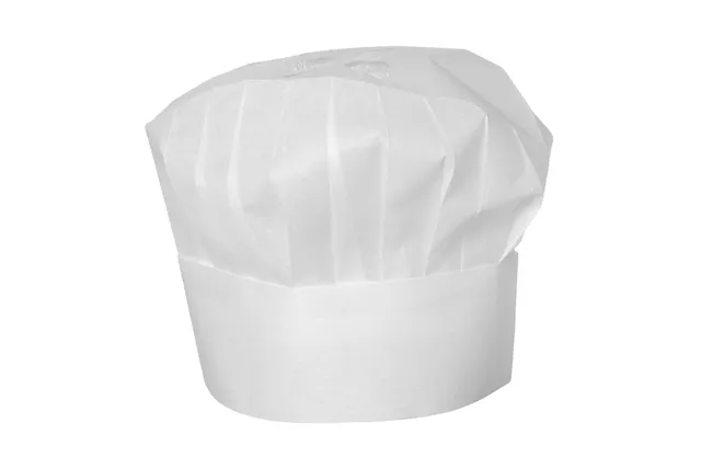Czapka kucharska – zestaw 10 szt., biały, 10 szt., ⌀300x230mm HENDI 560044