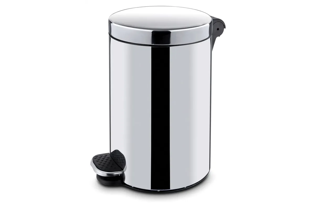 Kosz pedałowy okrągły z wkładem, 20L, ⌀300x440mm HENDI 691335