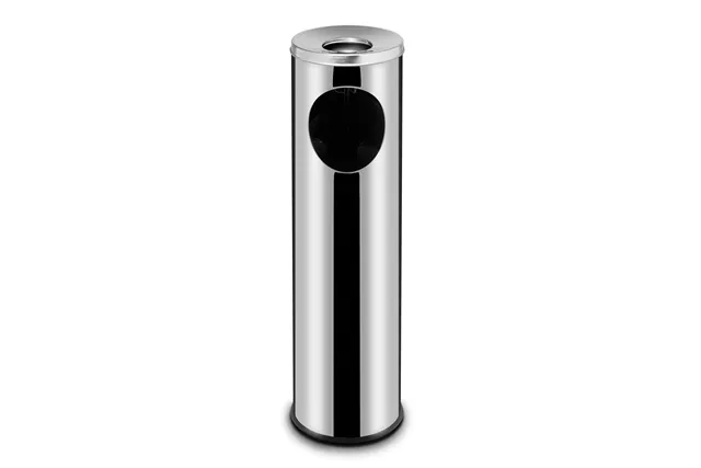 Kosz stojący z popielnicą, 15L, ⌀200x700mm HENDI 691380