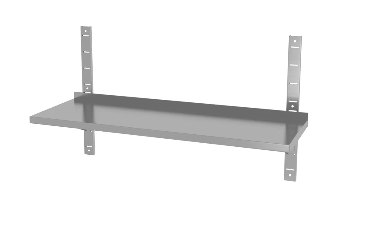 Półka wisząca regulowana, pojedyncza, z 2 konsolami, 1000x300x600mm HENDI 811788