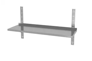 Półka wisząca regulowana, pojedyncza, z 2 konsolami, 1200x300x600mm HENDI 811795