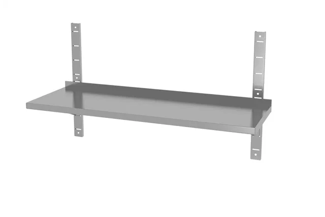 Półka wisząca regulowana, pojedyncza, z 2 konsolami, 1200x300x600mm HENDI 811795