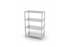 Regał magazynowy z 4 półkami pełnymi – skręcany, Kitchen Line, 1000x400x1800mm HENDI 812525