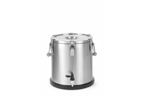 Termos do transportu żywności – z kranem, Profi Line, 20L, srebrny, ⌀330x360mm HENDI 710227