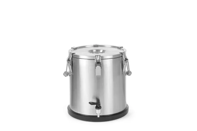 Termos do transportu żywności – z kranem, Profi Line, 20L, srebrny, ⌀330x360mm HENDI 710227