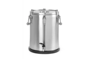Termos do transportu żywności – z kranem, Profi Line, 25L, srebrny, ⌀330x430mm HENDI 710234