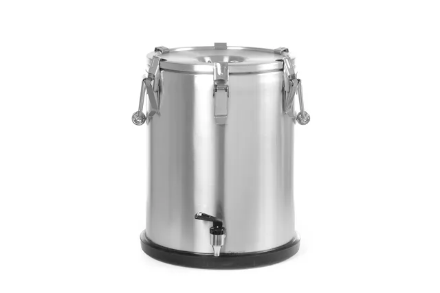 Termos do transportu żywności – z kranem, Profi Line, 25L, srebrny, ⌀330x430mm HENDI 710234