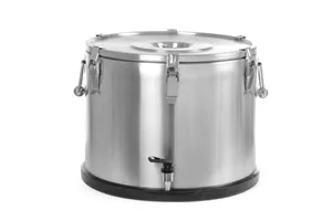 Termos do transportu żywności – z kranem, Profi Line, 50L, srebrny, ⌀480x380mm HENDI 710333