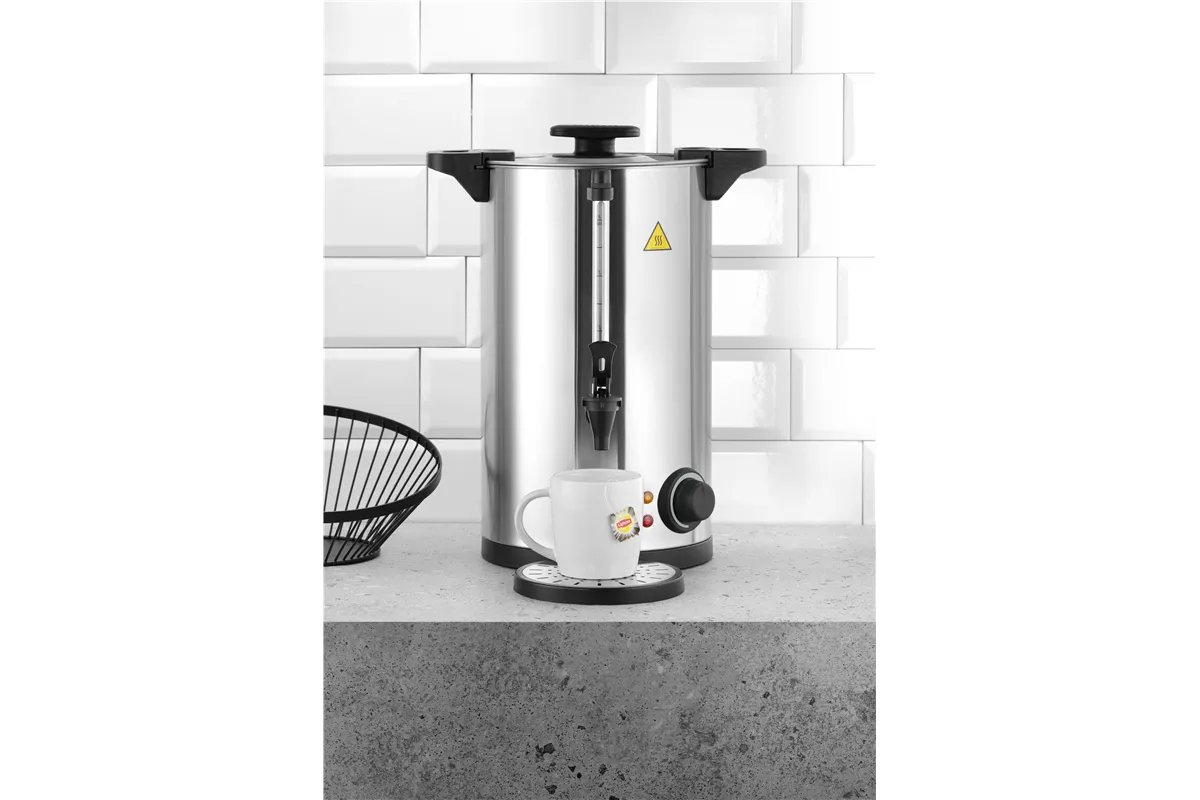 Warnik do wody o podwójnych ściankach, Ok. 60 filiżanek w 40 min., 9L, 220-240V/1500W, 340x315x430mm HENDI 211168
