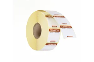 Etykiety Food Safety na każdy dzień tygodnia – wielorazowe, Czwartek, brązowy, 1000 szt., 25x25mm HENDI 850107