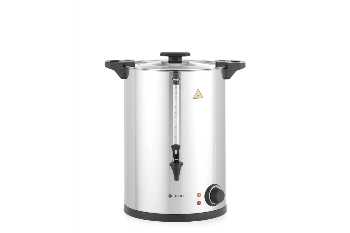 Warnik do wody o pojedynczych ściankach, ≈ 130 filiżanek w 42 min., 20L, 220-240V/2500W, 415x382x480mm HENDI 211144