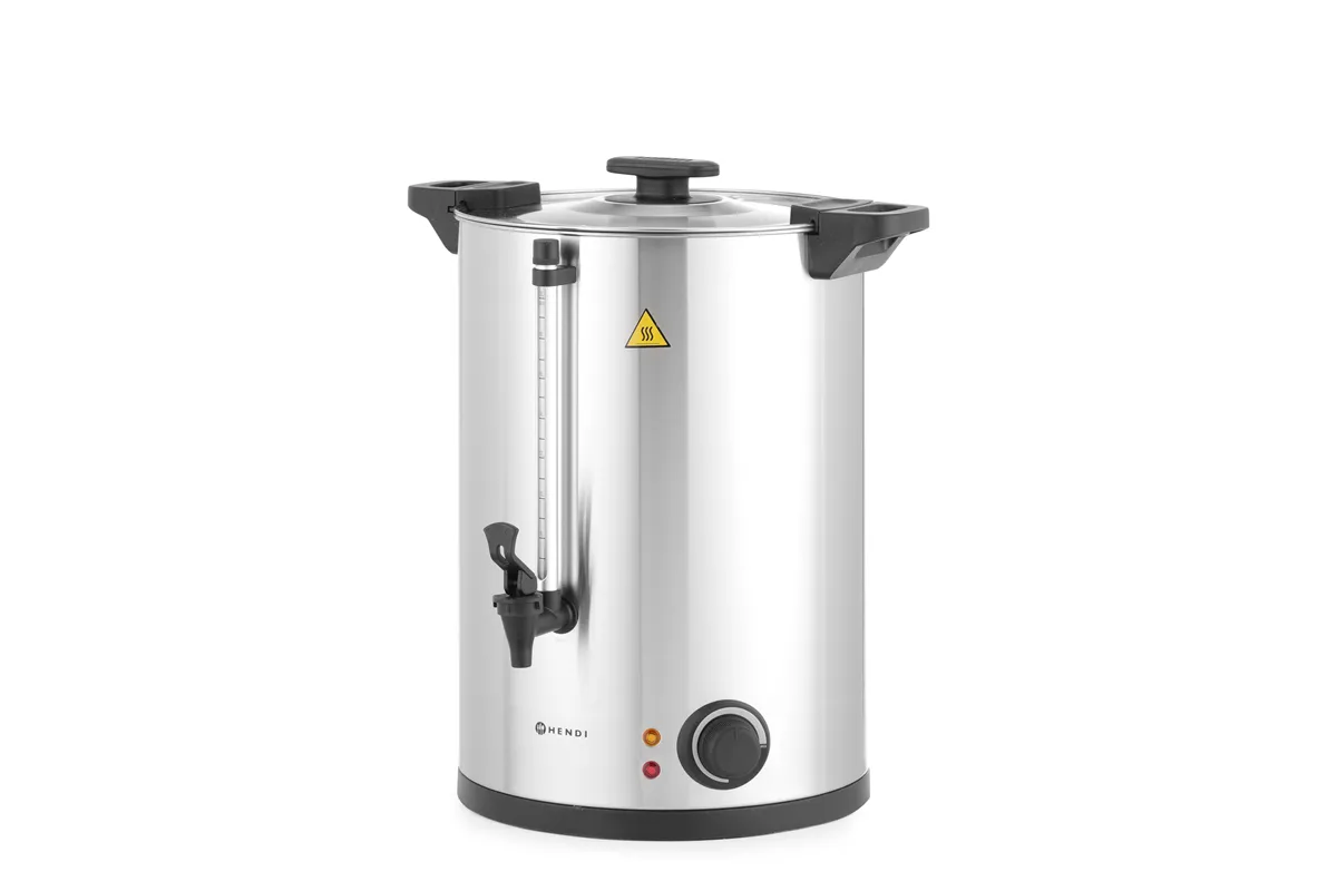 Warnik do wody o pojedynczych ściankach, ≈ 130 filiżanek w 42 min., 20L, 220-240V/2500W, 415x382x480mm HENDI 211144