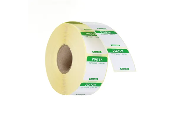 Etykiety Food Safety na każdy dzień tygodnia – wielorazowe, Piątek, zielony, 1000 szt., 25x25mm HENDI 850114