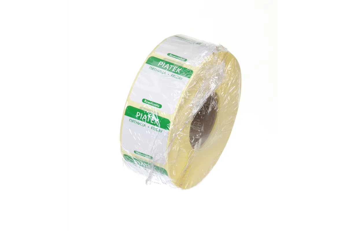 Etykiety Food Safety na każdy dzień tygodnia – wielorazowe, Piątek, zielony, 1000 szt., 25x25mm HENDI 850114